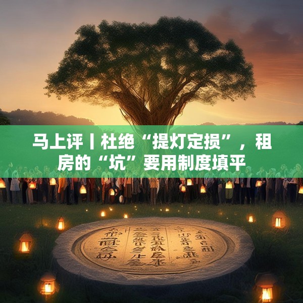 马上评丨杜绝“提灯定损”，租房的“坑”要用制度填平