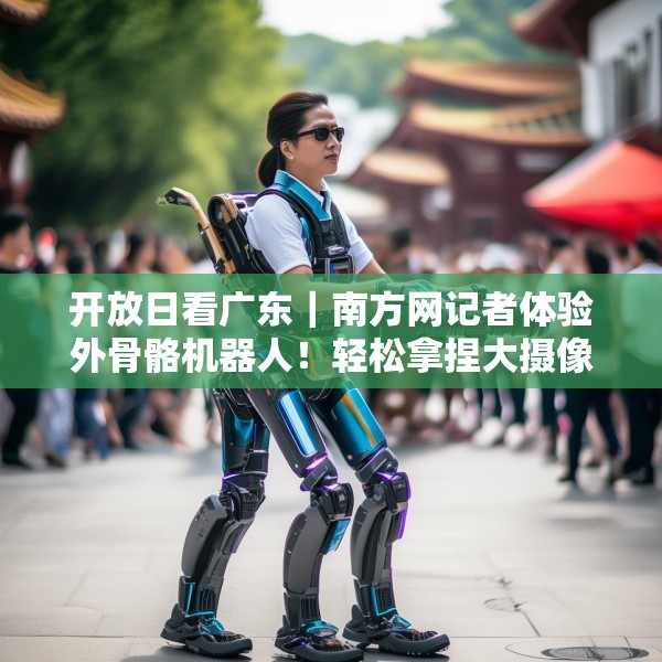 开放日看广东｜南方网记者体验外骨骼机器人！轻松拿捏大摄像机