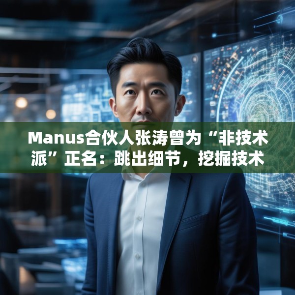 Manus合伙人张涛曾为“非技术派”正名：跳出细节，挖掘技术的真正用途