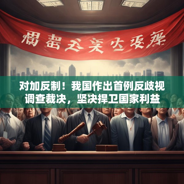 对加反制！我国作出首例反歧视调查裁决，坚决捍卫国家利益