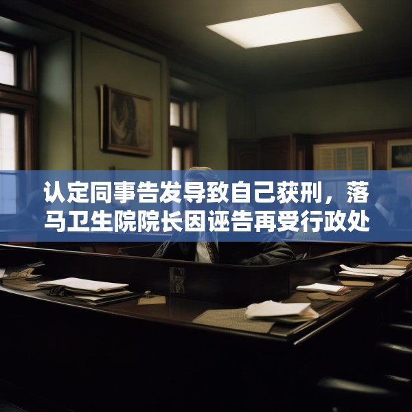 认定同事告发导致自己获刑，落马卫生院院长因诬告再受行政处罚