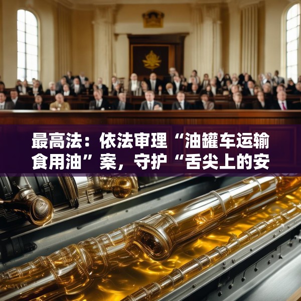 最高法：依法审理“油罐车运输食用油”案，守护“舌尖上的安全”