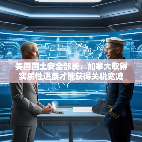 美国国土安全部长：加拿大取得实质性进展才能获得关税宽减