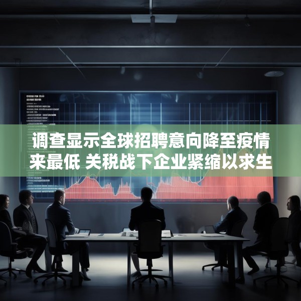 调查显示全球招聘意向降至疫情来最低 关税战下企业紧缩以求生