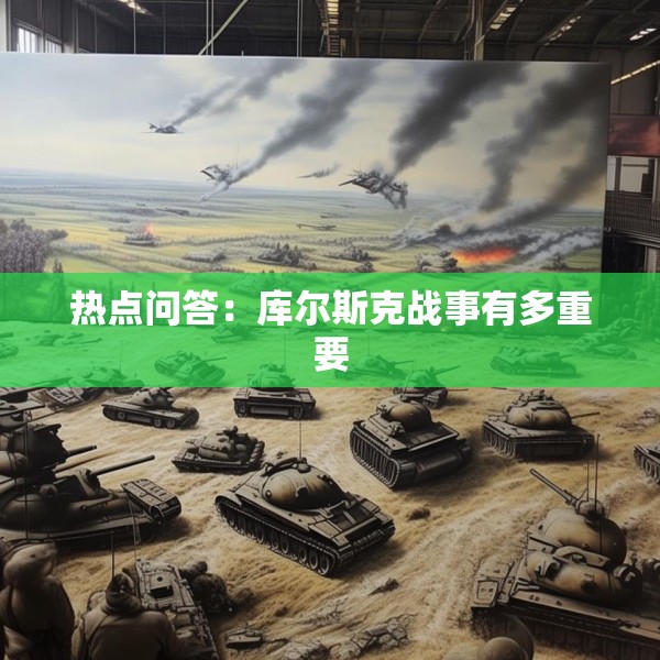热点问答：库尔斯克战事有多重要