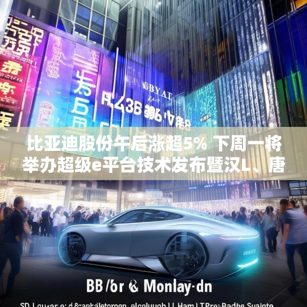比亚迪股份午后涨超5% 下周一将举办超级e平台技术发布暨汉L、唐L预售发布会