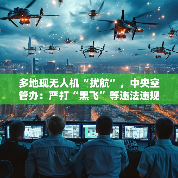 多地现无人机“扰航”，中央空管办：严打“黑飞”等违法违规行为