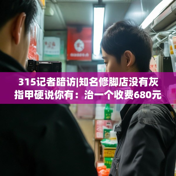 315记者暗访|知名修脚店没有灰指甲硬说你有：治一个收费680元 办卡打8.8折