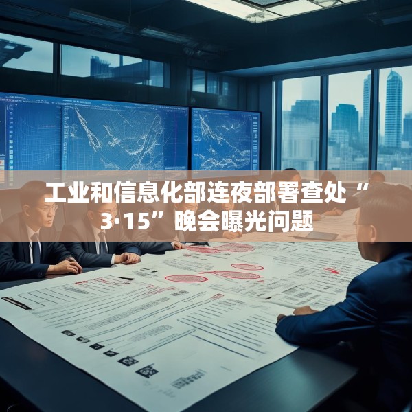 工业和信息化部连夜部署查处“3·15”晚会曝光问题