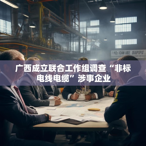 广西成立联合工作组调查“非标电线电缆”涉事企业
