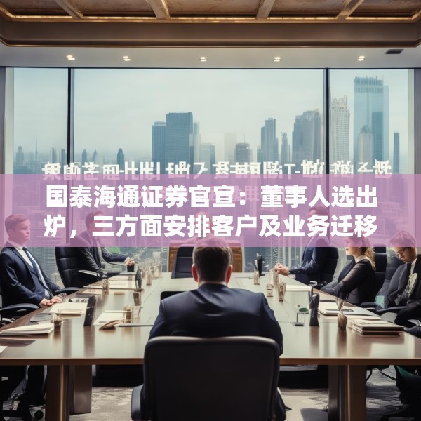 国泰海通证券官宣：董事人选出炉，三方面安排客户及业务迁移