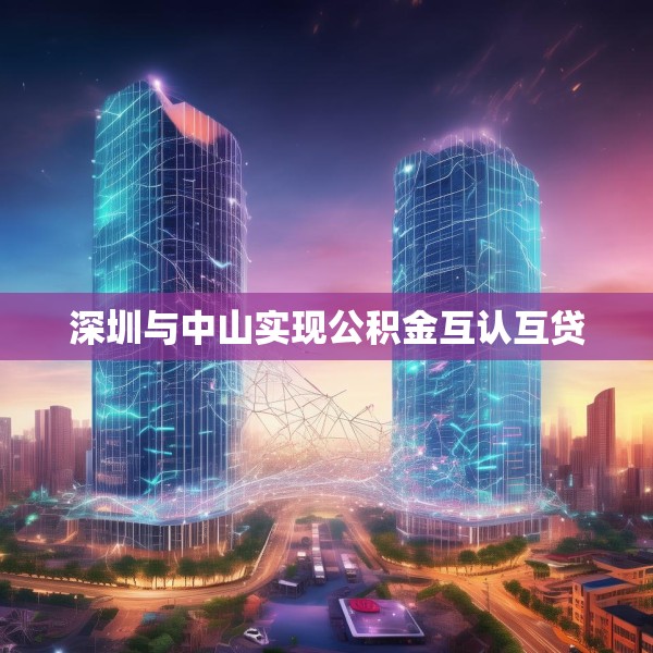 深圳与中山实现公积金互认互贷