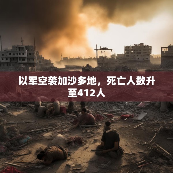 以军空袭加沙多地，死亡人数升至412人