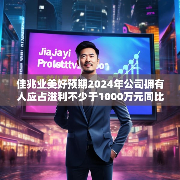 佳兆业美好预期2024年公司拥有人应占溢利不少于1000万元同比扭亏为盈