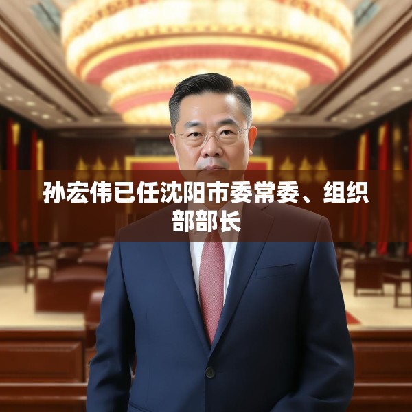 孙宏伟已任沈阳市委常委、组织部部长