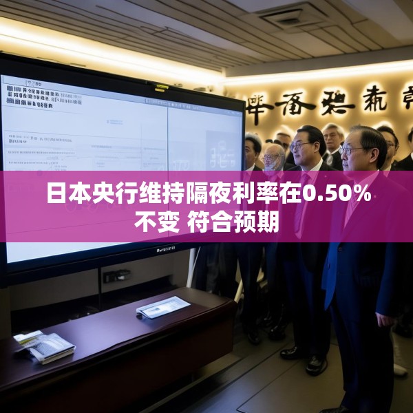 日本央行维持隔夜利率在0.50%不变 符合预期