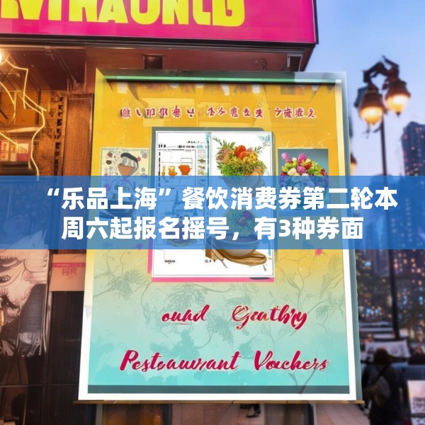 “乐品上海”餐饮消费券第二轮本周六起报名摇号，有3种券面
