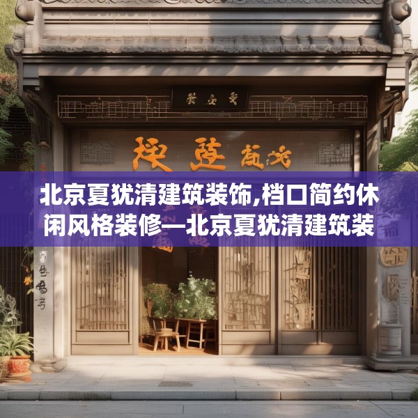 北京夏犹清建筑装饰,档口简约休闲风格装修—北京夏犹清建筑装饰395.a271b272c275fgy.282bnbn