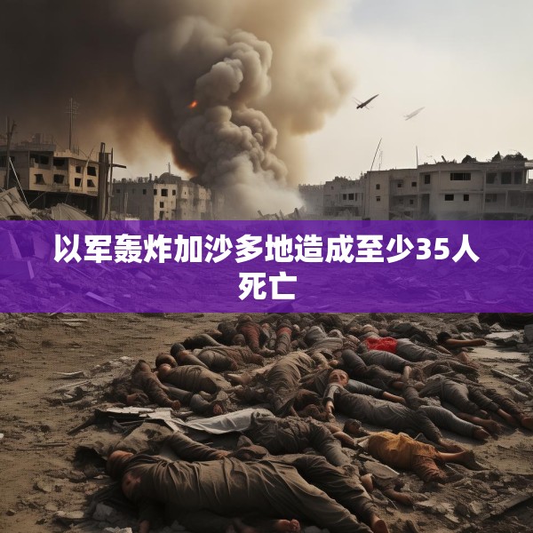 以军轰炸加沙多地造成至少35人死亡