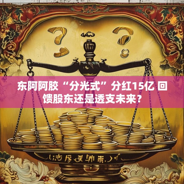 东阿阿胶“分光式”分红15亿 回馈股东还是透支未来？