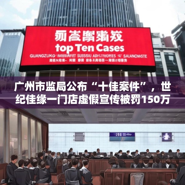 广州市监局公布“十佳案件”，世纪佳缘一门店虚假宣传被罚150万元