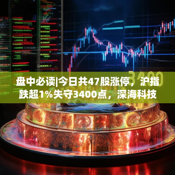 盘中必读|今日共47股涨停，沪指跌超1%失守3400点，深海科技概念逆势大涨