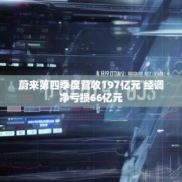 蔚来第四季度营收197亿元 经调净亏损66亿元