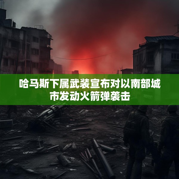 哈马斯下属武装宣布对以南部城市发动火箭弹袭击