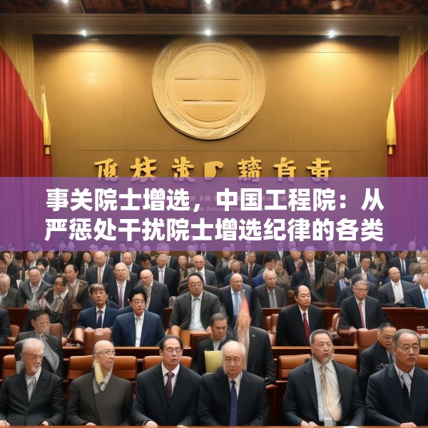 事关院士增选，中国工程院：从严惩处干扰院士增选纪律的各类行为