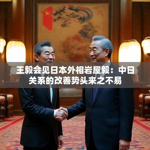 王毅会见日本外相岩屋毅：中日关系的改善势头来之不易