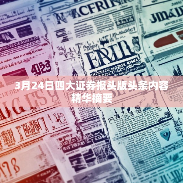 3月24日四大证券报头版头条内容精华摘要