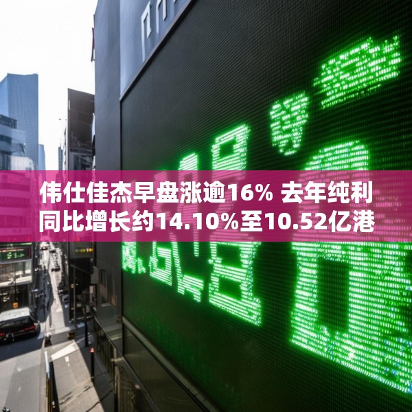 伟仕佳杰早盘涨逾16% 去年纯利同比增长约14.10%至10.52亿港元