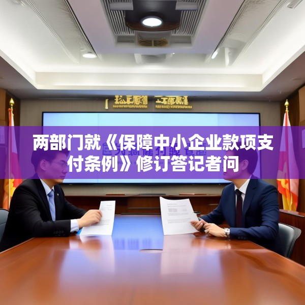 两部门就《保障中小企业款项支付条例》修订答记者问