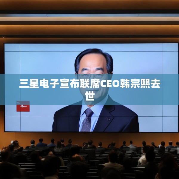 三星电子宣布联席CEO韩宗熙去世
