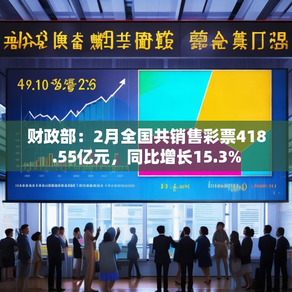 财政部：2月全国共销售彩票418.55亿元，同比增长15.3%