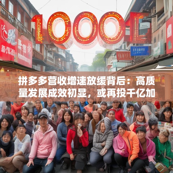 拼多多营收增速放缓背后：高质量发展成效初显，或再投千亿加码商家扶持