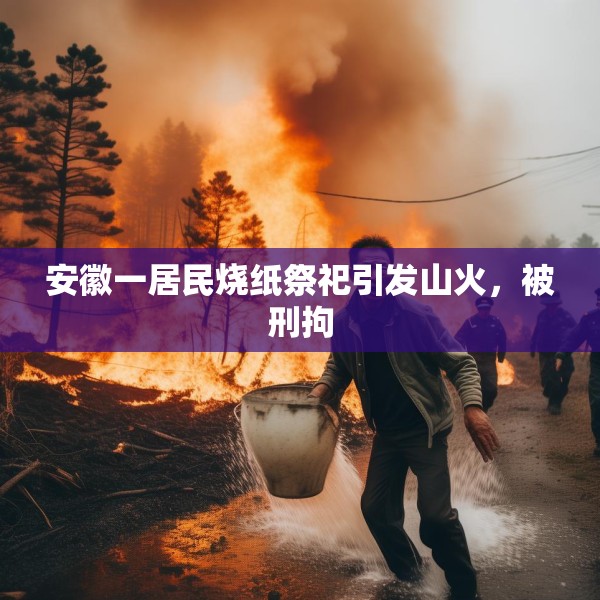 安徽一居民烧纸祭祀引发山火，被刑拘