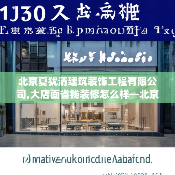 北京夏犹清建筑装饰工程有限公司,大店面省钱装修怎么样—北京夏犹清建筑装饰工程有限公司159.a35b36c39fgy.46fhsg