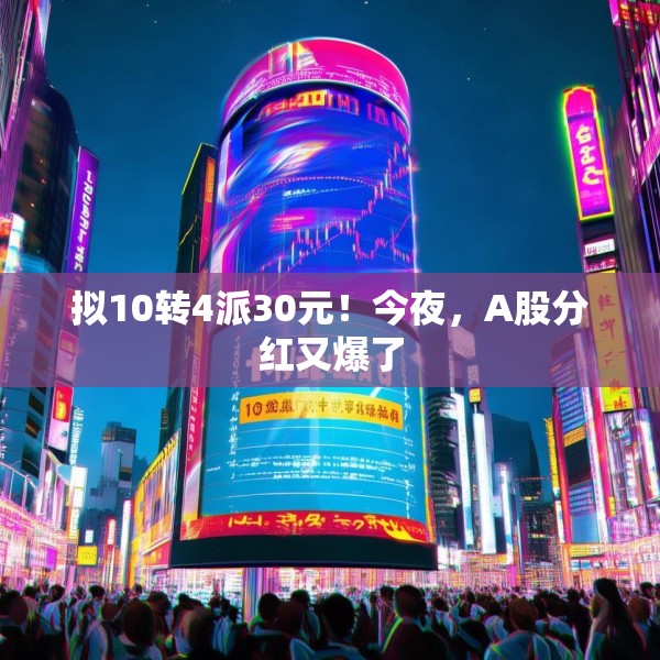 拟10转4派30元！今夜，A股分红又爆了