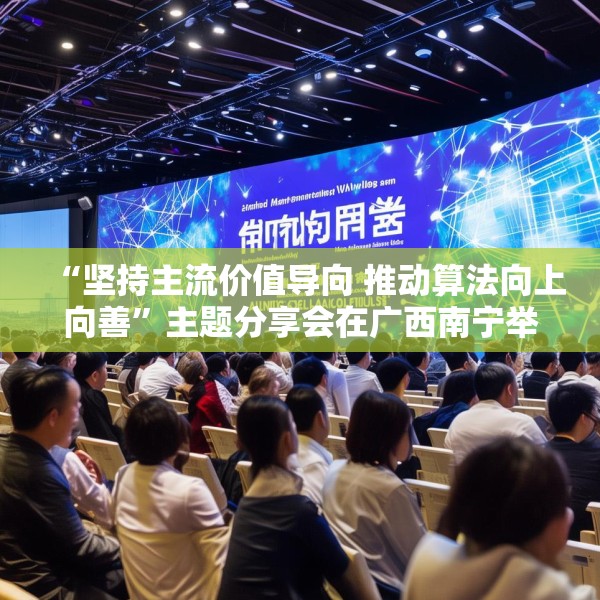“坚持主流价值导向 推动算法向上向善”主题分享会在广西南宁举行