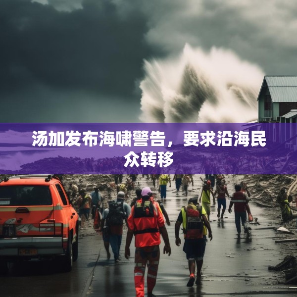 汤加发布海啸警告，要求沿海民众转移