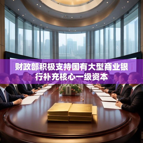 财政部积极支持国有大型商业银行补充核心一级资本