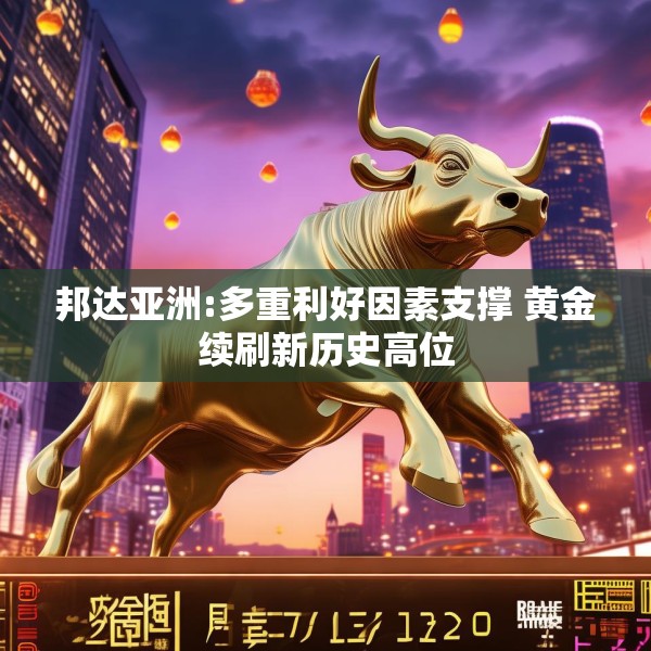 邦达亚洲:多重利好因素支撑 黄金续刷新历史高位