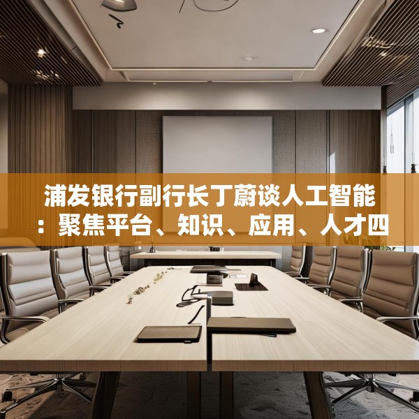 浦发银行副行长丁蔚谈人工智能：聚焦平台、知识、应用、人才四个关键词