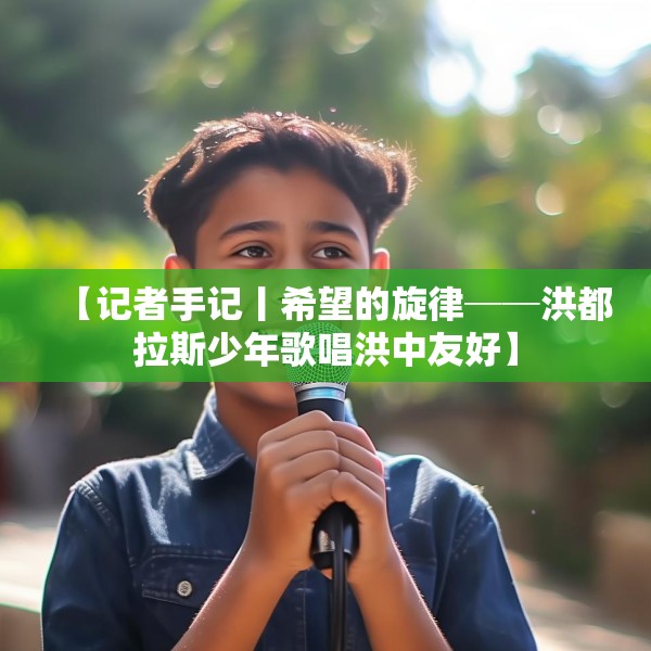 【记者手记丨希望的旋律──洪都拉斯少年歌唱洪中友好】