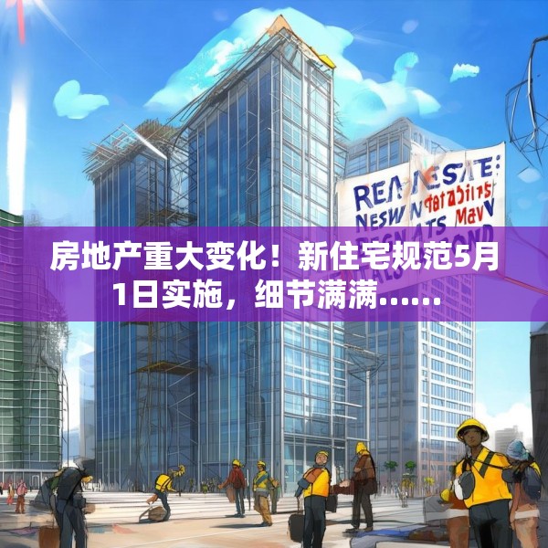 房地产重大变化！新住宅规范5月1日实施，细节满满……