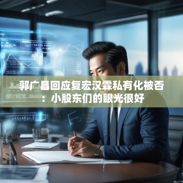 郭广昌回应复宏汉霖私有化被否：小股东们的眼光很好