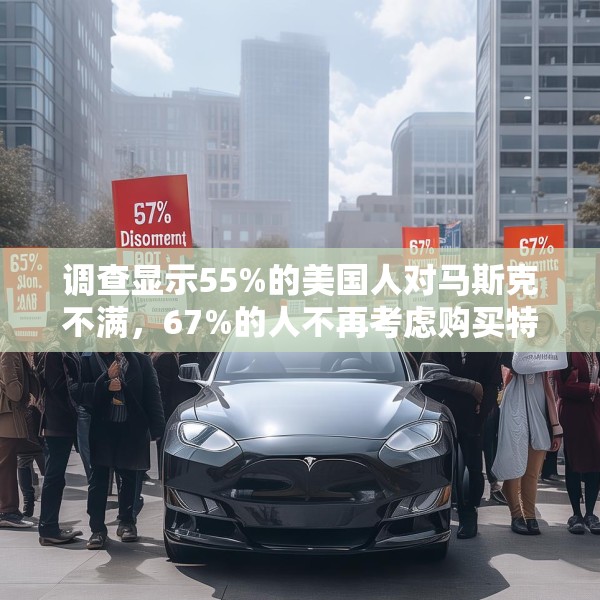 调查显示55%的美国人对马斯克不满，67%的人不再考虑购买特斯拉汽车