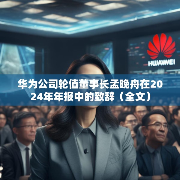 华为公司轮值董事长孟晚舟在2024年年报中的致辞（全文）
