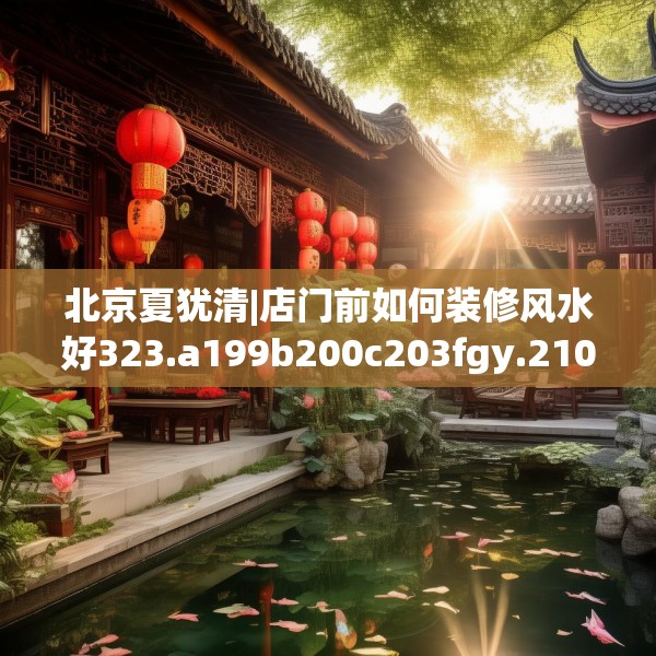 北京夏犹清|店门前如何装修风水好323.a199b200c203fgy.210bnbn